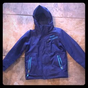 Boys Marmot Hooded Ski Jacket, Size S